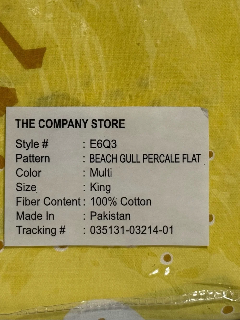 The Company Store new package